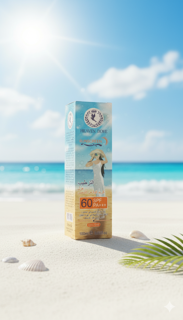 کرم ضد آفتاب Heaven Dove SPF 60 | محافظت بالا، بافت سبک و مناسب انواع پوست