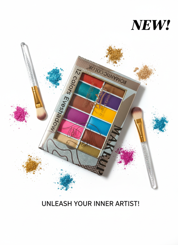 «سایه چشم با پیگمنت بالا و رنگهای متنوع از برند Romantic Color