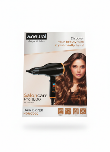 Newal Saloncare Pro 1600 – AC HairdryerمدلHDR-7020