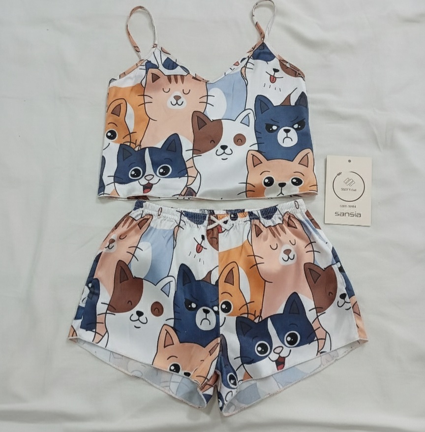 ست تاپ وشورتک فانتزیSANSIA