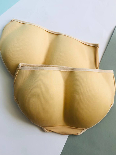 شورت زنانه پروتزی کاپدار حجمدهنده باسن رنگ کرم