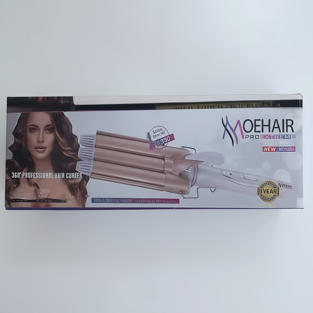 فرکننده مو حرفه‌ای سه‌لول MOEHAIR مدل MOE6003 با پوشش سرامیکی و چرخش ۳۶۰ درجه