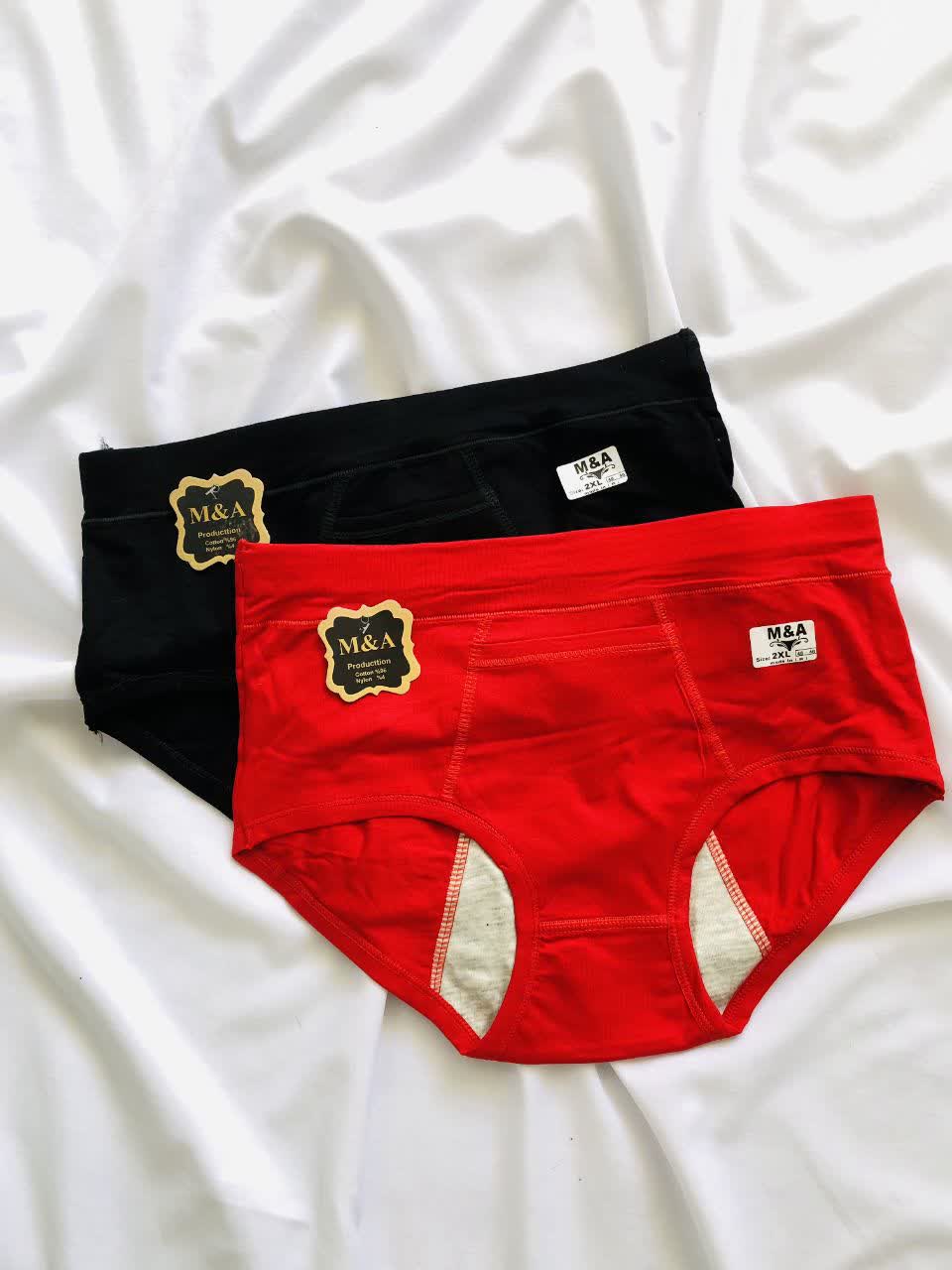 شورت مردانه نیم‌پا رنگ مشکی و قرمز برند M&A،  جنس نخ پنبه و اسپندکس، مناسب استفاده روزمره