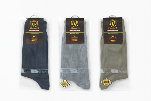 جوراب مردانه ساقدارعطری Al Tamaga® مدل Gentleman با بستهبندی مشکی و جزئیات طلایی، سایز ۴۲ تا ۴۶، کیفیت ۷ ستاره