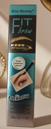 مداد ابرو 4D ضد آب با سری چنگالی | طراحی طبیعی و ماندگاری بالا | قبل و بعد از استفاده