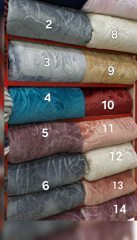 پتو ژلهای طرح برجسته گلدار در رنگبندی متنوع