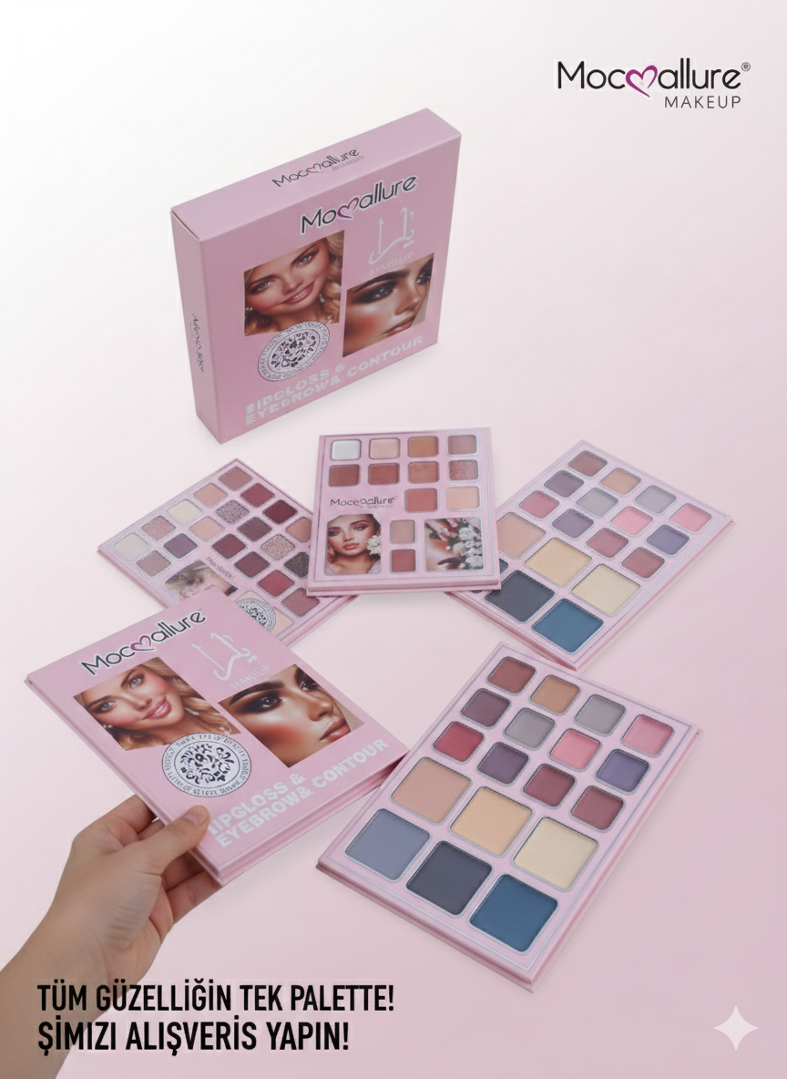 ​خرید پالت سایه چشم MOCALLURE مدل 5005 | چندکاره صورت (شامل رژ گونه و هایلایتر)