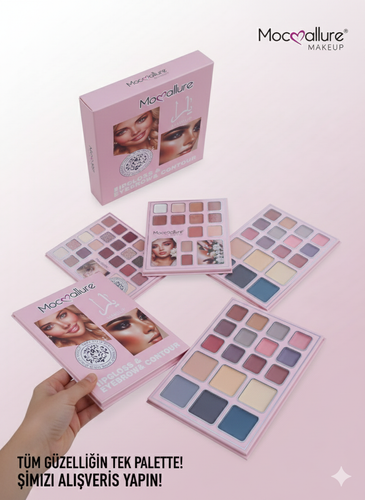 خرید پالت سایه چشم MOCALLURE مدل 5005 | چندکاره صورت (شامل رژ گونه و هایلایتر)