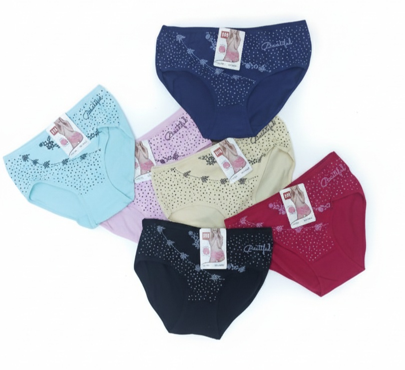 شورت زنانه نخی پنبه‌ای طرح گل