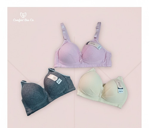 سوتین اسفنجی نخی Beierli (بئیرلی) بدون فنر، مناسب استفاده روزانه