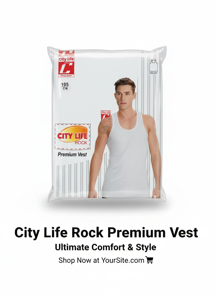 زیرپوش مردانه CITY LIFE ROCK – پنبه پریمیوم و راحتی طولانی‌مدت