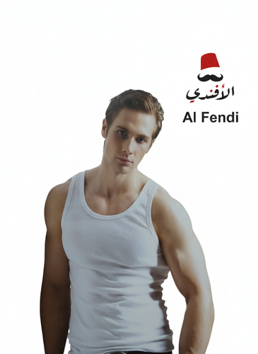 زیرپوش سفید مردانه Al Fendi با پارچه راحت و تنفسپذیر