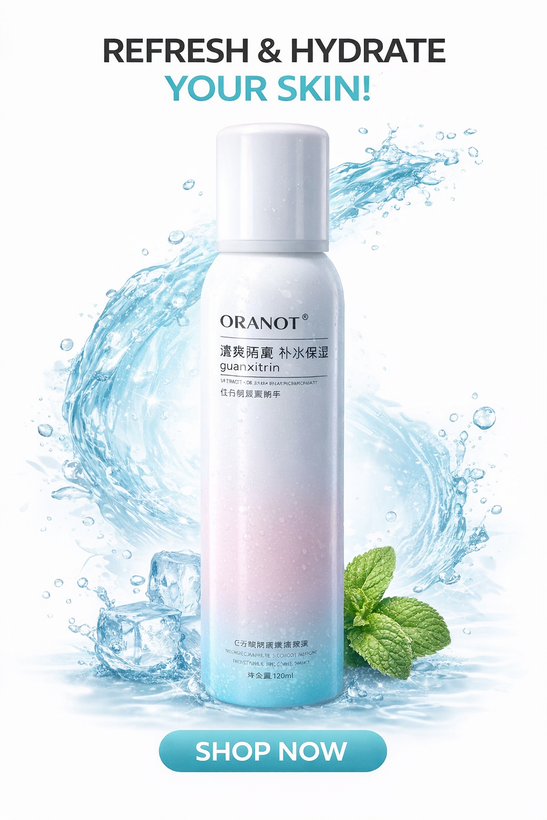 «اسپری آبرسان و محافظ پوست با جذب سریع و رطوبتدهی طولانیمدت.»