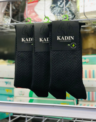 جوراب ساقدار زنانه برجسته طرح گندمی