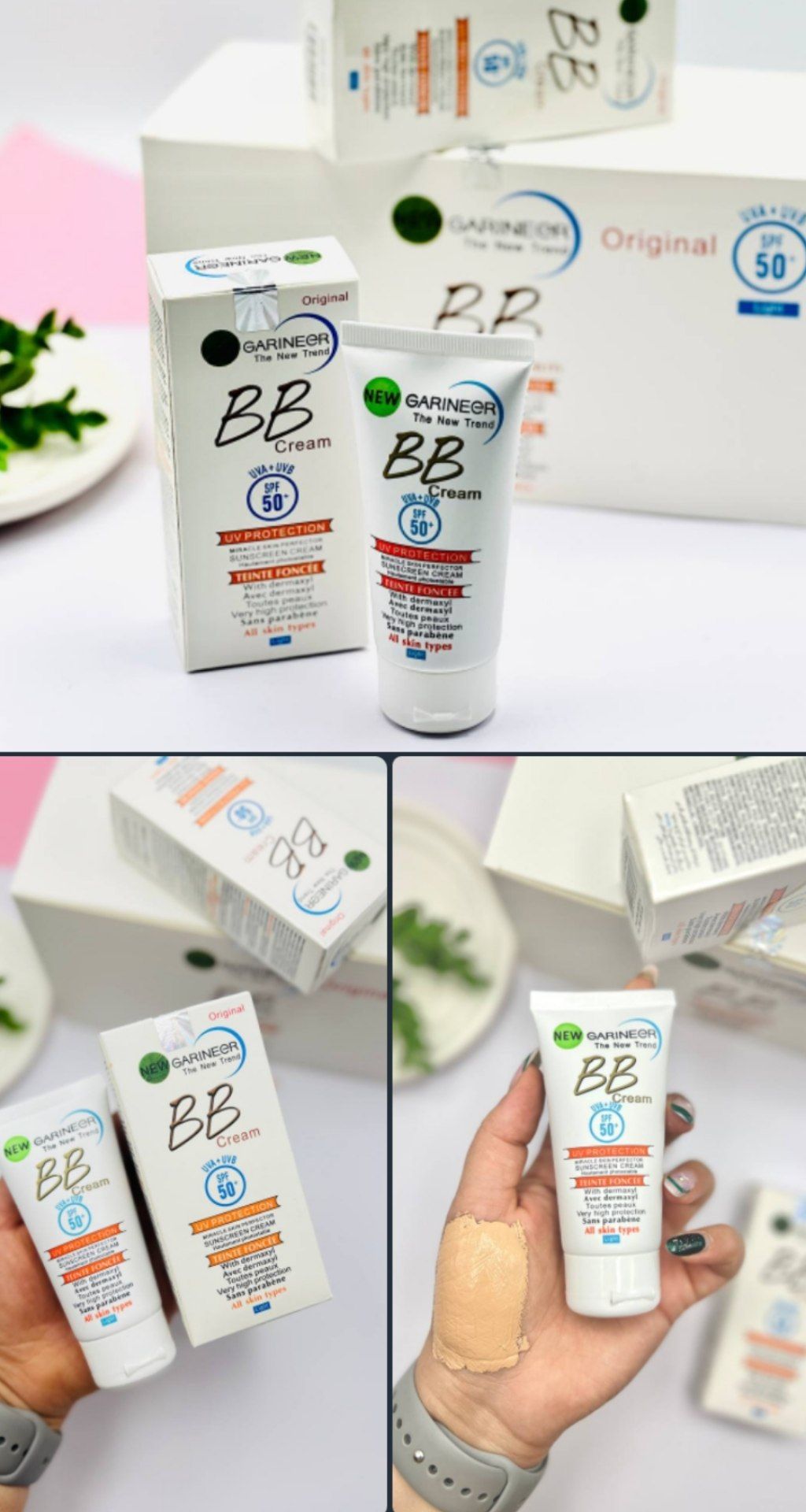 خرید بی بی کرم گارنیر اصل | ضد آفتاب و کرم پودر SPF 50