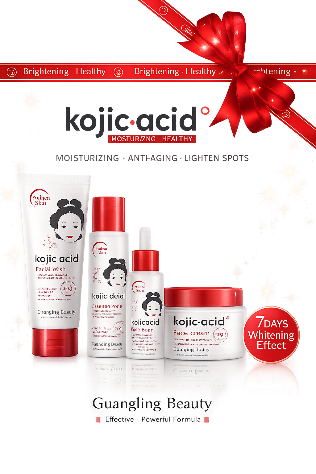 پک روشن‌کننده و ضدلک ۵ تکه کوجیک اسید (Kojic Acid)