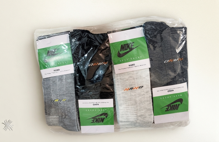پک ۱۲تای جوراب نایک ساقدار Nike|ضد بو و باکیفیت عالی