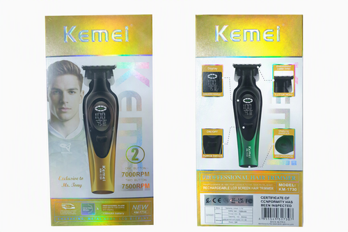 ماشین اصلاح حرفهای کیمی Kemei KM-1730 شارژی با نمایشگر LCD