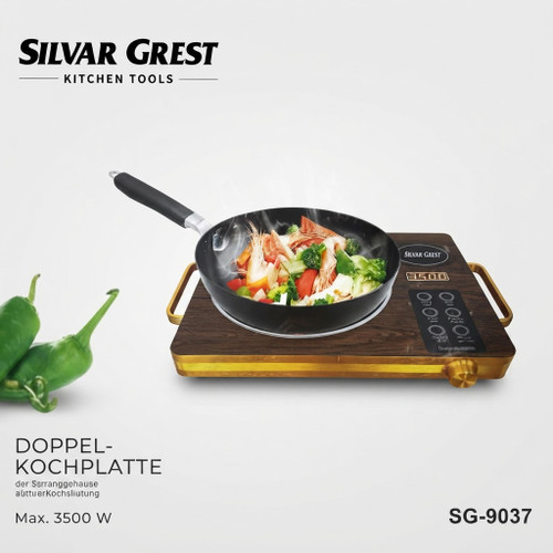 اجاق برقی دو شعله سیلوار گرست مدل SG-9037