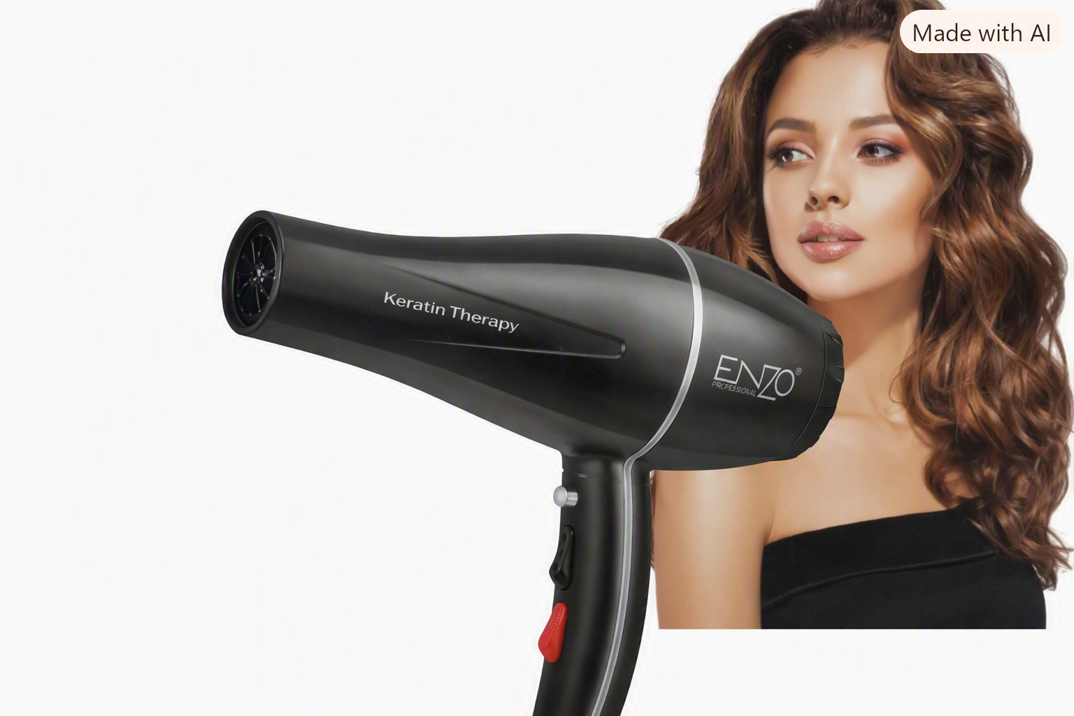سشوار حرفه‌ای ENZO EN-111 مدل Garcey با فناوری کراتین و 15000 دور
