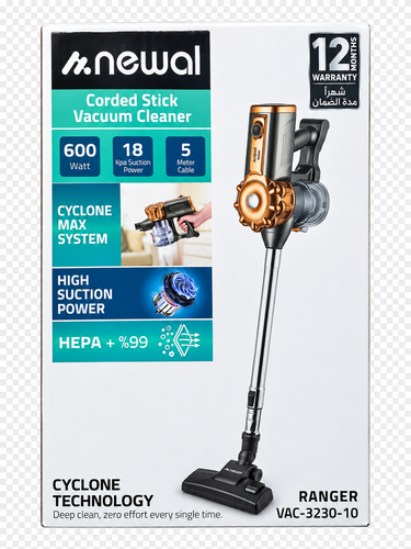 جاروبرقی عصایی سیمدار نیوال Newal مدل VAC-3230-10