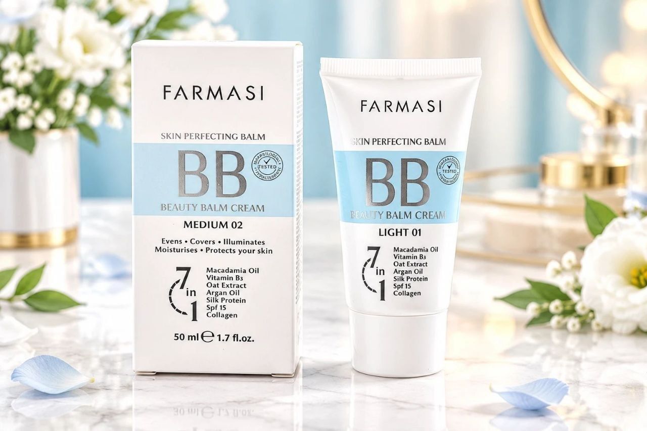 بی بی کرم فارماسی SPF15 حاوی هیالورونیک اسید و کلاژن