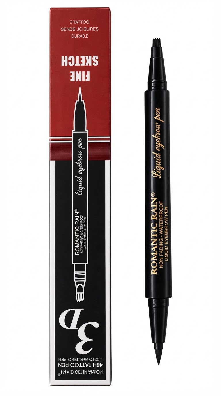 قلم هاشور ابرو دو سر رمانتیک رین مدل 48H TATTOO PEN